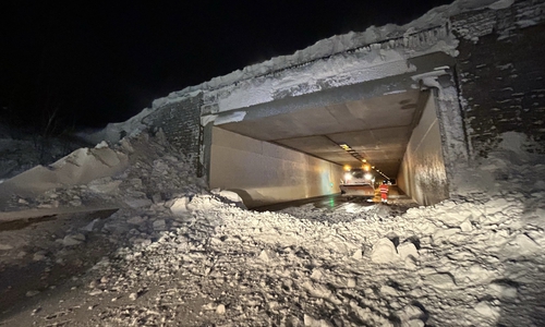Für die Maßnahme musste der Tunnel gesperrt werden.
