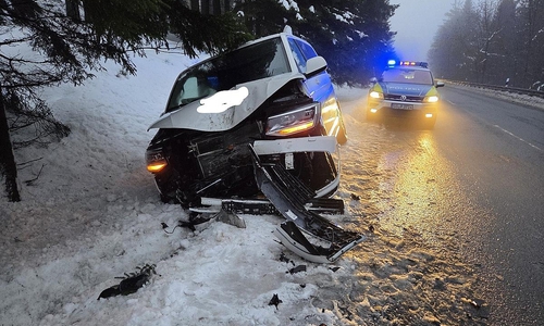 verunfallter Transporter