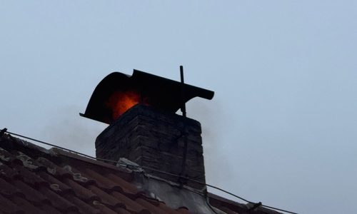 Der brennende Schornstein.