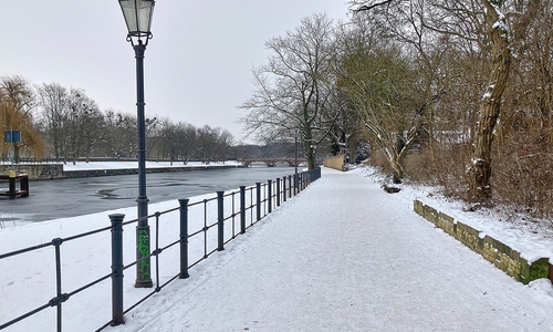 Schnee in Berlin am 09.01.2026