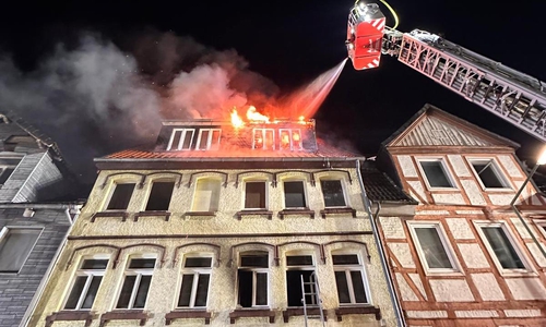 Das Feuer konnte nur noch von außen bekämpft werden.