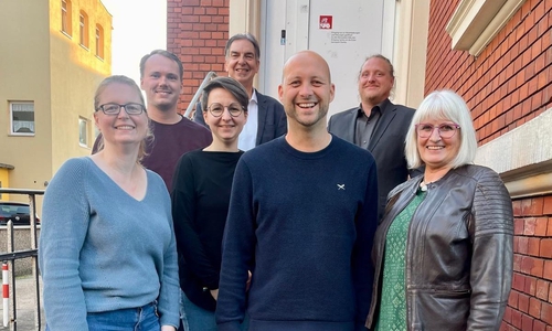 Miriam Riedel-Kielhorn (stellv. Fraktionsvorsitzende SPD), Danny Prieske (stellv. Fraktionsvorsitzender GRÜNE), Claudia Wilke (Co-Fraktionsvorsitzende GRÜNE), Holger Meyer (stellv. Fraktionsvorsitzender SPD), Julius Schneider (Kreistagsmitglied SPD), Christian Falk (stellv. Fraktionsvorsitzender SPD), Stefanie Weigand (Co-Fraktionsvorsitzende GRÜNE)