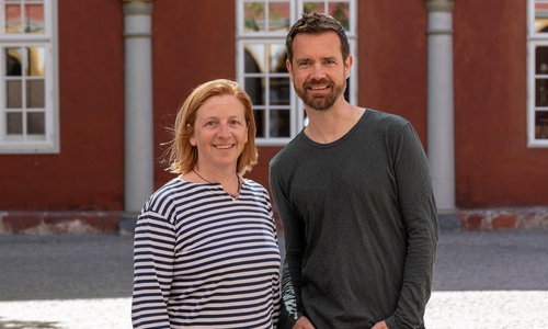 Die beiden Fraktionsvorsitzenden der Grünen: Beate Zgonc und Sascha Poser.