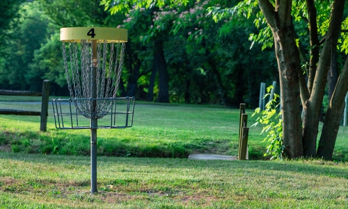 Auf der Südseite des Echoberges werden zwei Discgolf-Körbe errichtet. Symbolbild