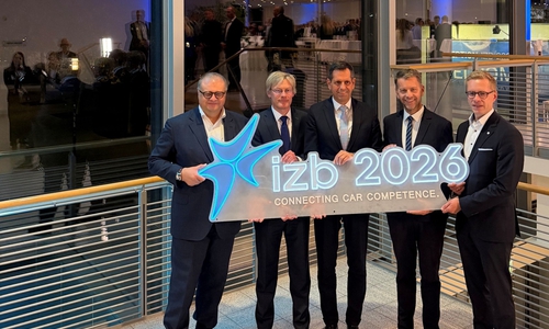 Die Schirmherren der IZB 2026 (v.l.n.r.): Karsten Schnake, Volkswagen AG; Dr. Tim Schumacher, Wolfsburg AG; Ministerpräsident Olaf Lies; Oberbürgermeister Dennis Weilmann; Kai Grünitz, Volkswagen AG.
