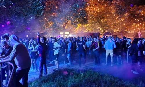 So soll es auch im Juni wieder am Gleisdreieck beim Ravefest aussehen.