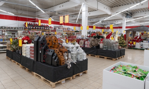 Ein Blick in den Markt.