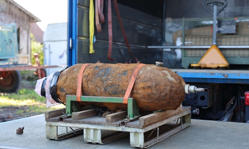 Eine 250-Kilo-Fliegerbombe wurde bei Leiferde geborgen.