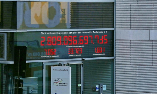 Schuldenuhr am 30.09.2026