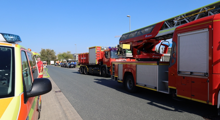 Salzgitter: Vier Verletzte bei Brand in Industriebetrieb