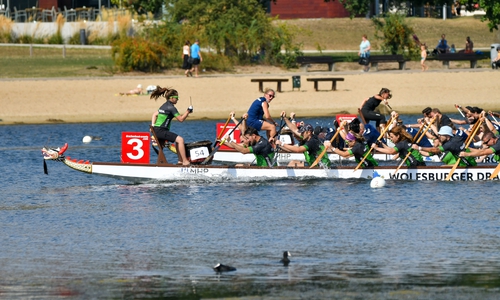 Als Standort für Wettkmämpfe – wie hier beim Drachenboot-Cup – soll der Allersee weiter an Bedeutung hinugewinnen.