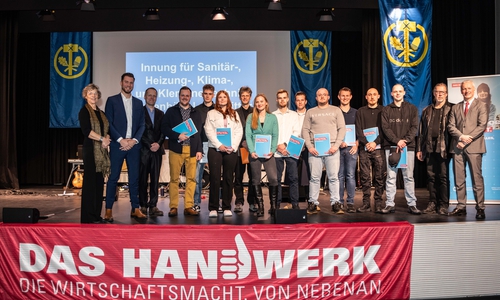 Die Innung für Sanitär-, Heizung-, Klima- und Klempnertechnik hatte auch weiblichen Nachwuchs vorzuweisen.