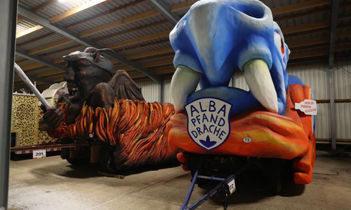 Motivwagen Schoduvel 2026 .