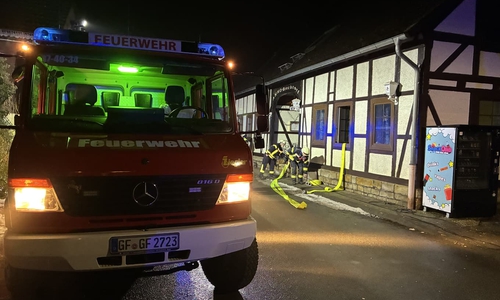 Die Gaststätte lief voll Wasser.