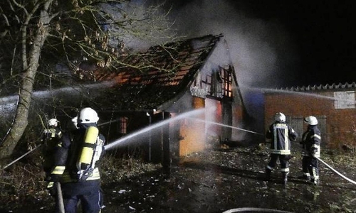 Brand in Bülkau (Archiv)
