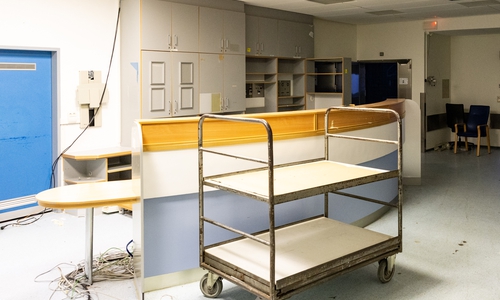 Impressionen eines verlassenen Krankenhauses.