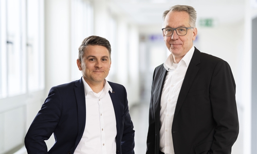 Christopher Hempel (Vorstand, li.) und Dr. Dirk Tenzer (Vorstandsvorsitzender).