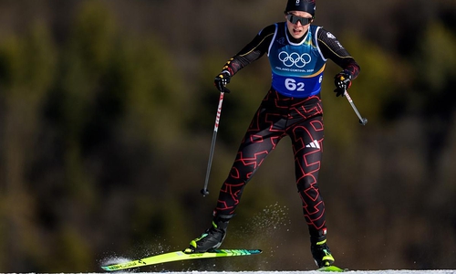 Coletta Rydzek bei den Olympischen Winterspielen am 18.02.2026