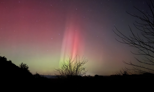 Mit viel Glück bekommt man auch bei uns Polarlichter zu sehen.