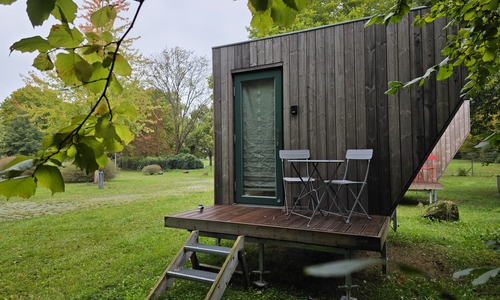 Tiny House ist etwa 5 Quadratmeter groß.