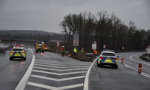 Am Sonntag kam es auf der A7 zu einem schweren Unfall. 