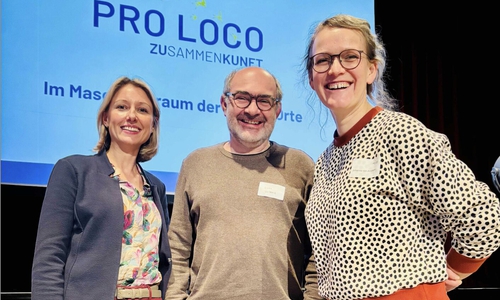 Zwei starke Förderprogramme im Landkreis Wolfenbüttel machen sich auf den Weg: Klasse Orte und Denk Dein Dorf. Vertreten durch Heide Gebhardt, Sven Volkers und Johanna von Anshelm.