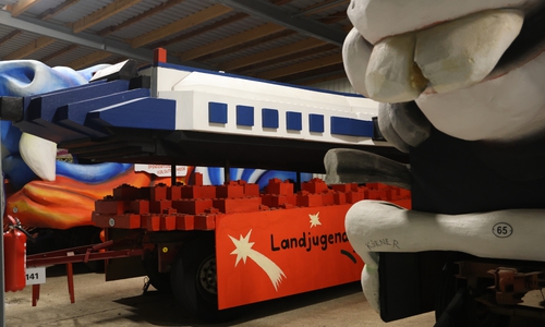 Motivwagen Schoduvel 2026 .