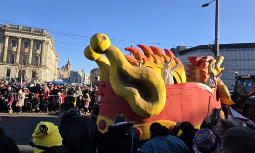 Der Schoduvel begeisterte tausende Zuschauer – wie hier am Bohlweg.