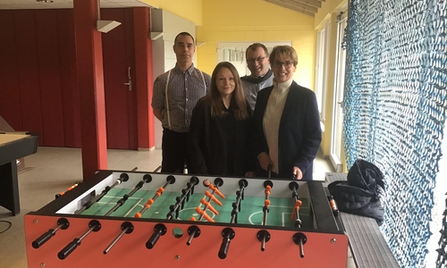 JUZ-Leiter Michael Simon (v.l.), Sina Michalik, Rainer Apel und Andrea Föniger.