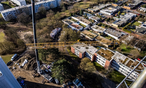 Foto von den Demontagearbeiten.