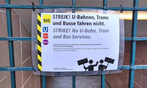 Streik bei den Berliner Verkehrsbetrieben (Archiv)
