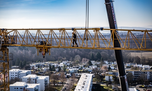 Foto von den Demontagearbeiten.