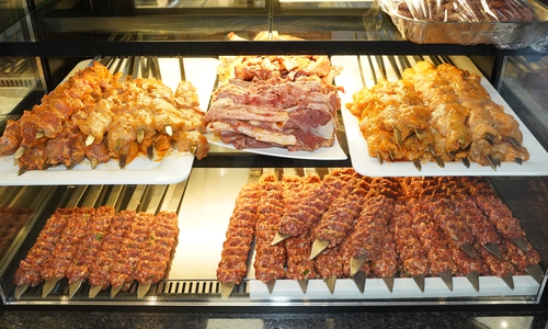 Spieße aus eigener Produktion.