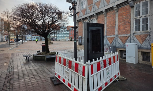 In der Innenstadt wurde nun die erste digitale Info-Stele installiert. 