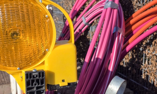 Der Glasfaser-Ausbau sorgt für eine Einbahnstraßenregelung.