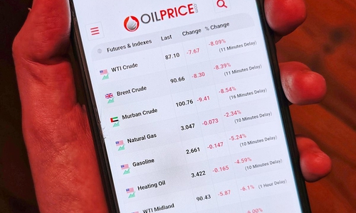 Ölpreise auf einem Smartphone am 10.03.2026