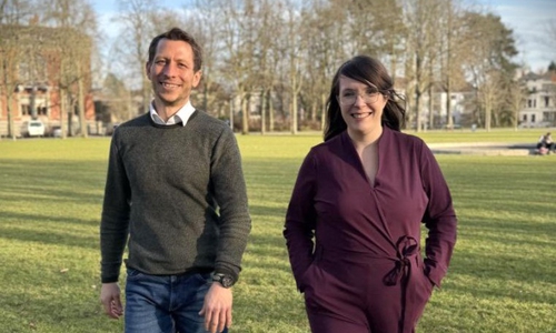 Die Spitzenkandidaten Leonore Köhler (Platz 1) und Gordon Schnepel (Platz 2).