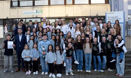 Die geehrten Sportlerinnen und Sportler. 