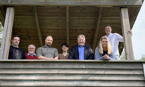 Zweiter von links im Kreise des Vorstandes des CDU-OV Wabe-Schunter: Jürgen Wendt.