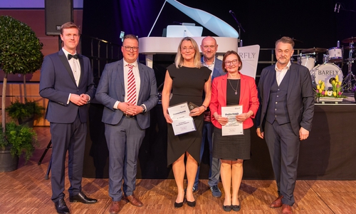 Die Auszeichnung für ehrenamtliches Engagement ging an Dr. Viola Bast, Judith Dusch und Dr. Jonas Schwartze.