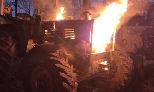 Traktorbrand Achternmeer (Archiv)