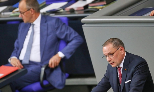 Friedrich Merz und Tino Chrupalla (Archiv)