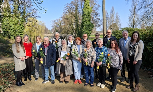 Die neu ausgebildeten Seniorenbegleiter.