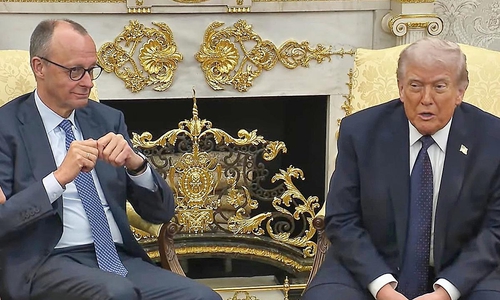 Friedrich Merz und Donald Trump am 03.03.2026