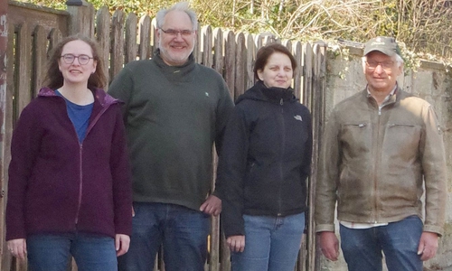 Mitglieder der Sickter Gemeinderatsfraktion der GRÜNEN (von links): Jantje Letas, Michael Kohl, Maren Battenberg, Holger Barkhau