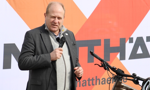 Landrat Gerhard Radeck begrüßte die Anwesenden. 