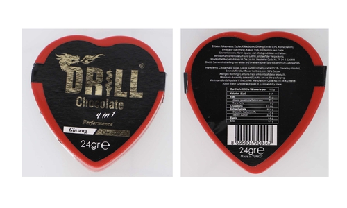 Gewarnt wird vor Drill Chocolate.