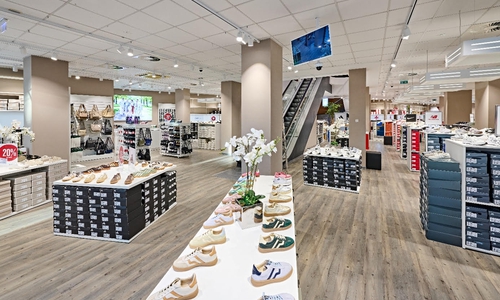 Ein Blick in das neue Geschäft.