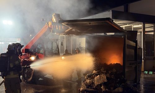 Zum Löschen wurde ein spezielles Löschmittel verwendet