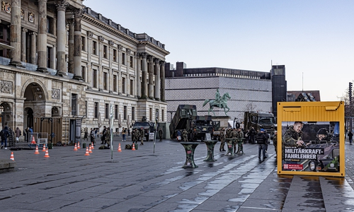 Noch bis 27. März ist die Bundeswehr in Braunschweig.